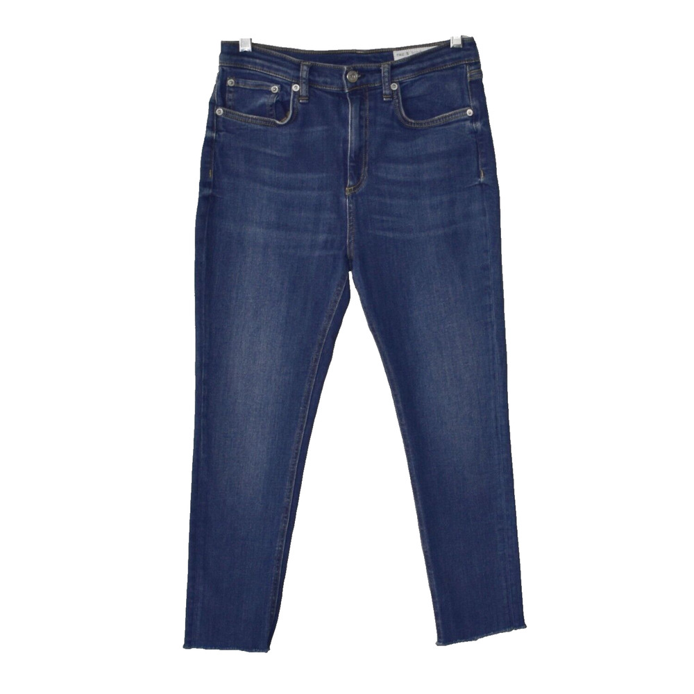 A8 Auth RAG & BONE High Rise Ankle Skinny Lenox Color Jeans Size 29